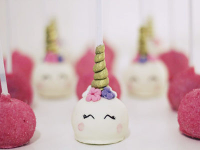cake pop tema Unicórnio