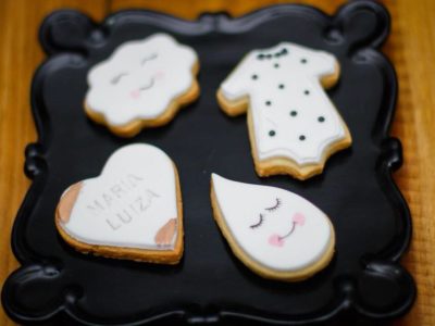 mix de biscoito tema chá de fralda