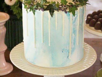 bolo pasta americana técnica mármore com drip