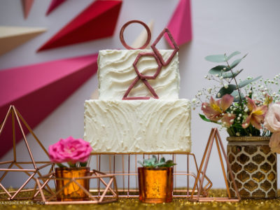 Editorial – Mesa de doces Moderna com um toque geométrico