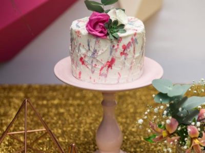 Buttercream cake aquarelado