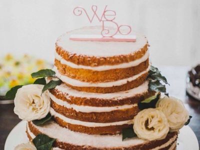 Naked cake com flores